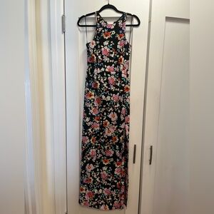 Yumi Kim silk floral maxi dress with slit